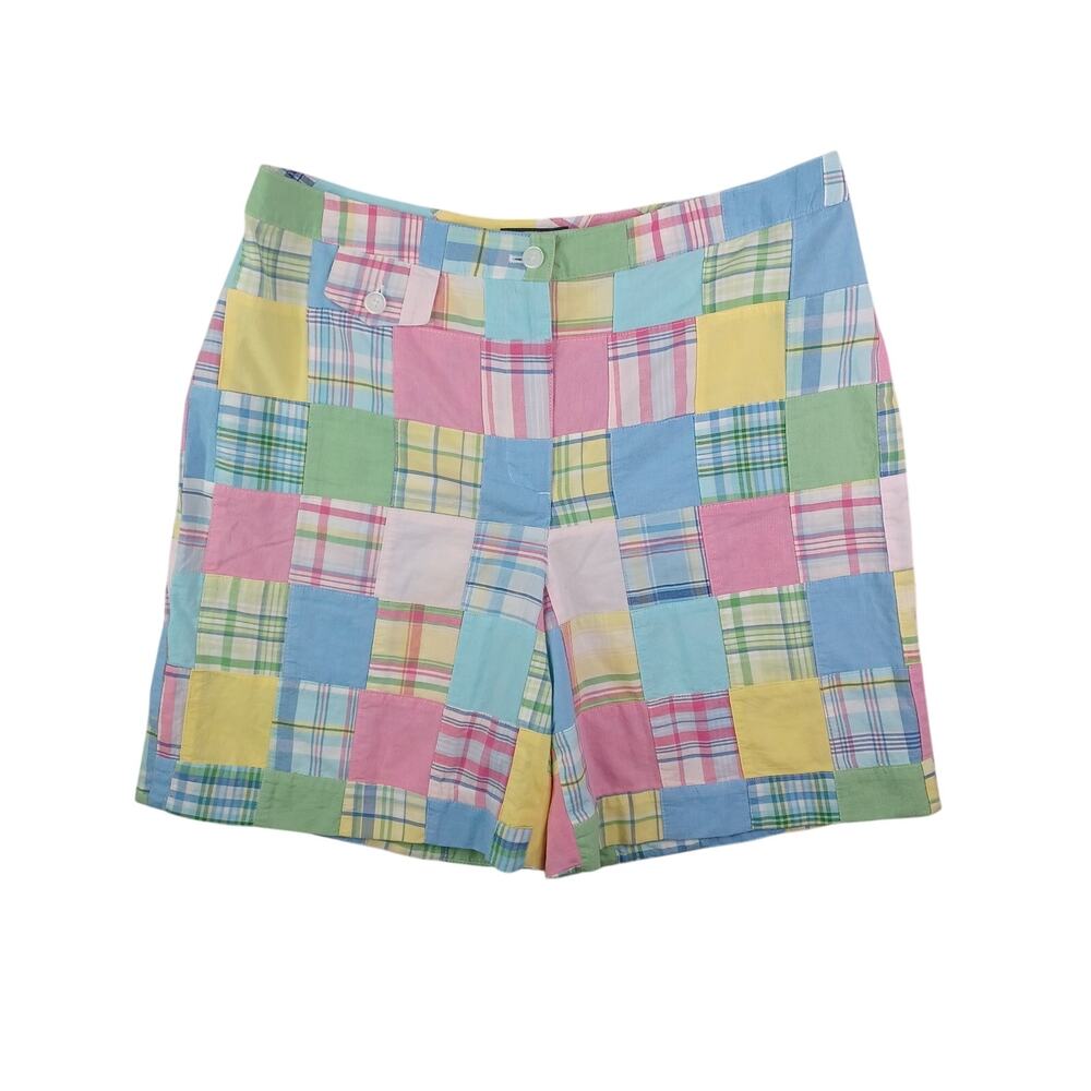Brooks Brothers Pastel Patchwork Plaid Bermuda Shorts - Multi
